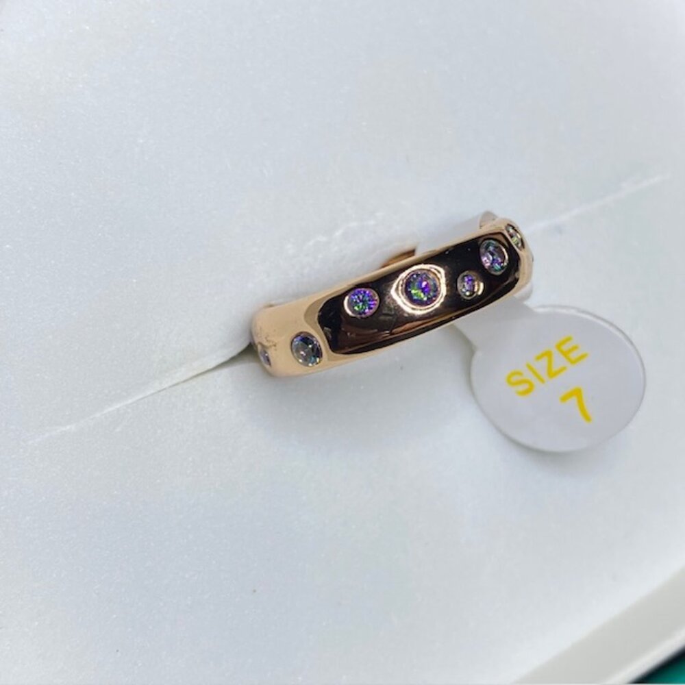 Rainbow Topaz Ring RBP6964 Another Lifetime Size 7 - Picture 2 of 5